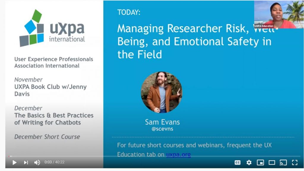 Managing Researcher Risk, Well-Being, and Emotional Safety in the Field
