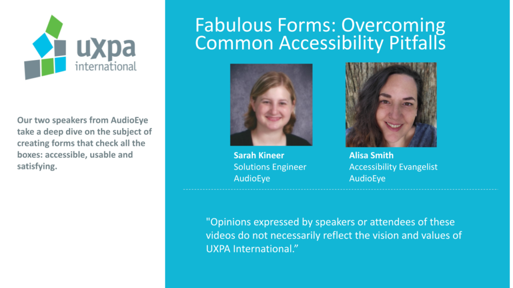 Fabulous Forms: Overcoming Accessibility Pitfalls
