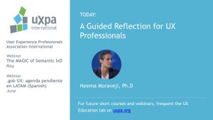 A Guided Reflection for UX Professionals