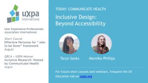 Inclusive Design: Beyond Accessibility